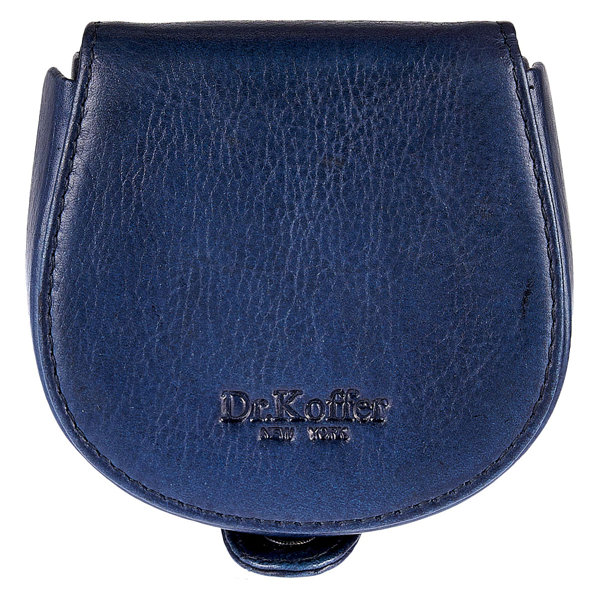 Монетница Dr.Koffer из натуральной кожи синяя