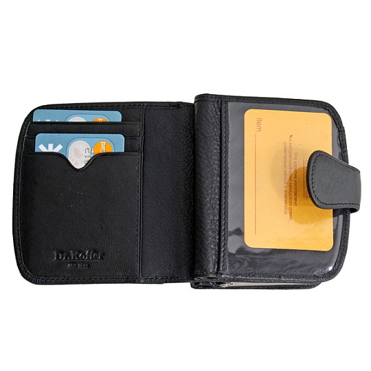 Кошелек Dr.Koffer из натуральной кожи черный