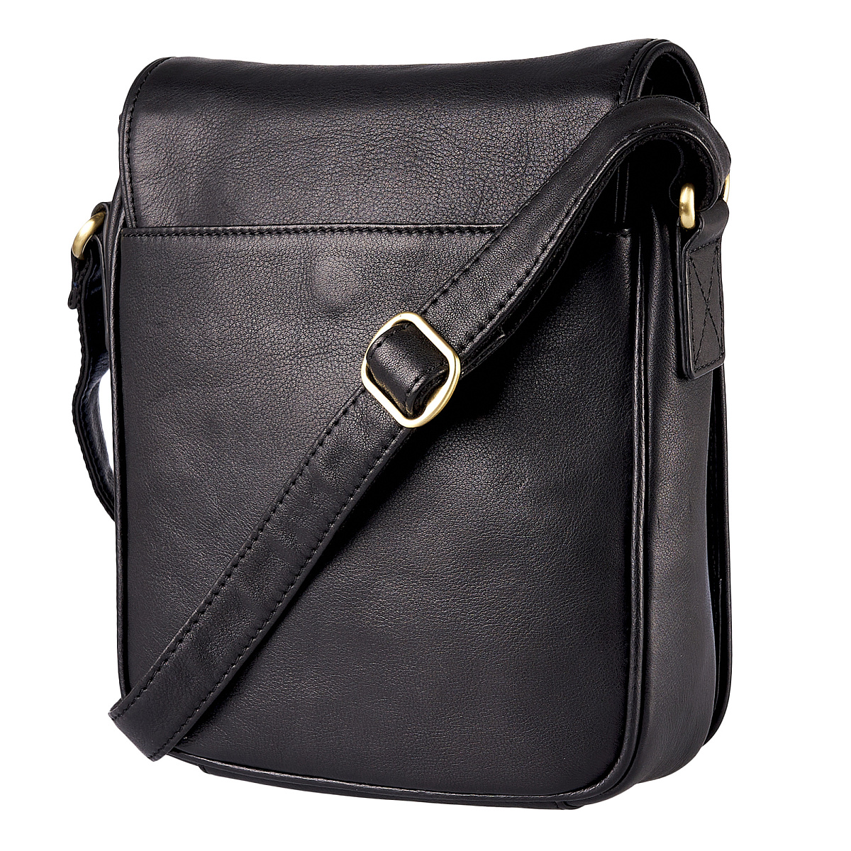 Сумка через плечо Dr.Koffer из натуральной кожи черная