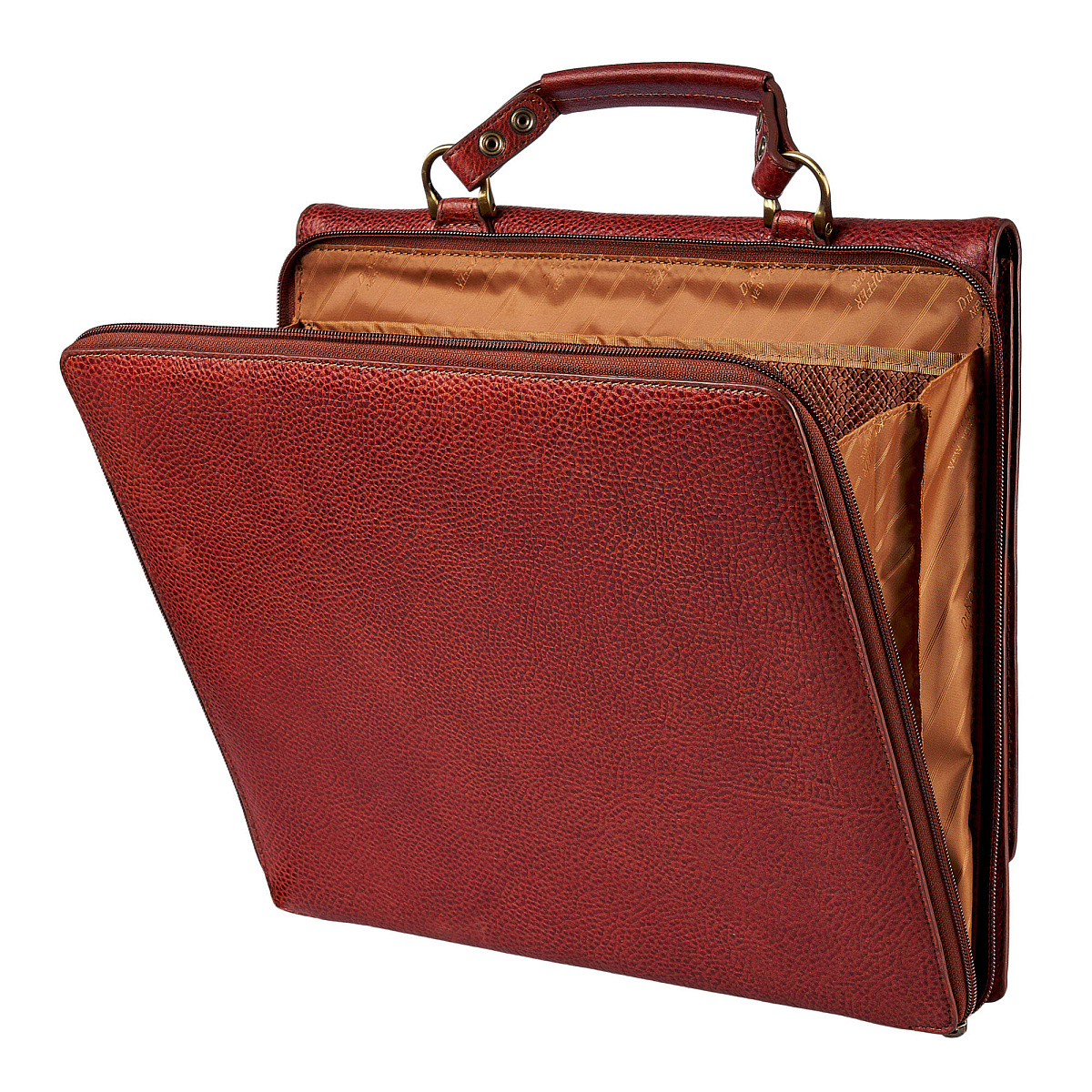 Деловая сумка Dr.Koffer из натуральной кожи коричневая