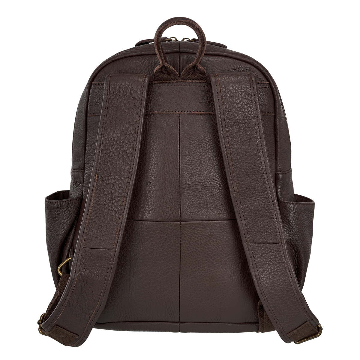 Рюкзак Dr.Koffer из натуральной кожи темно-коричневый