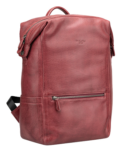 Рюкзак Dr. Koffer из натуральной кожи бордовый