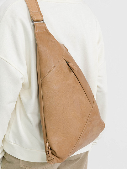 Рюкзак Dr.Koffer из натуральной кожи бежевый