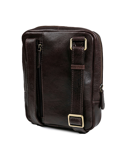 Сумка через плечо Dr.Koffer из натуральной кожи коричневая