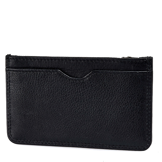 Кредитница Dr.Koffer из натуральной кожи черная