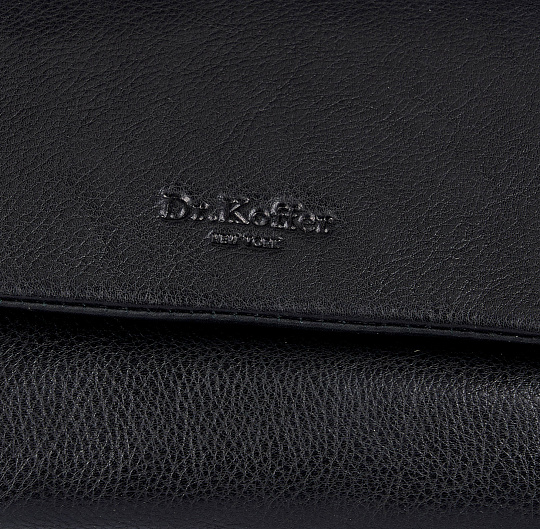 Портмоне Dr.Koffer из натуральной кожи черное