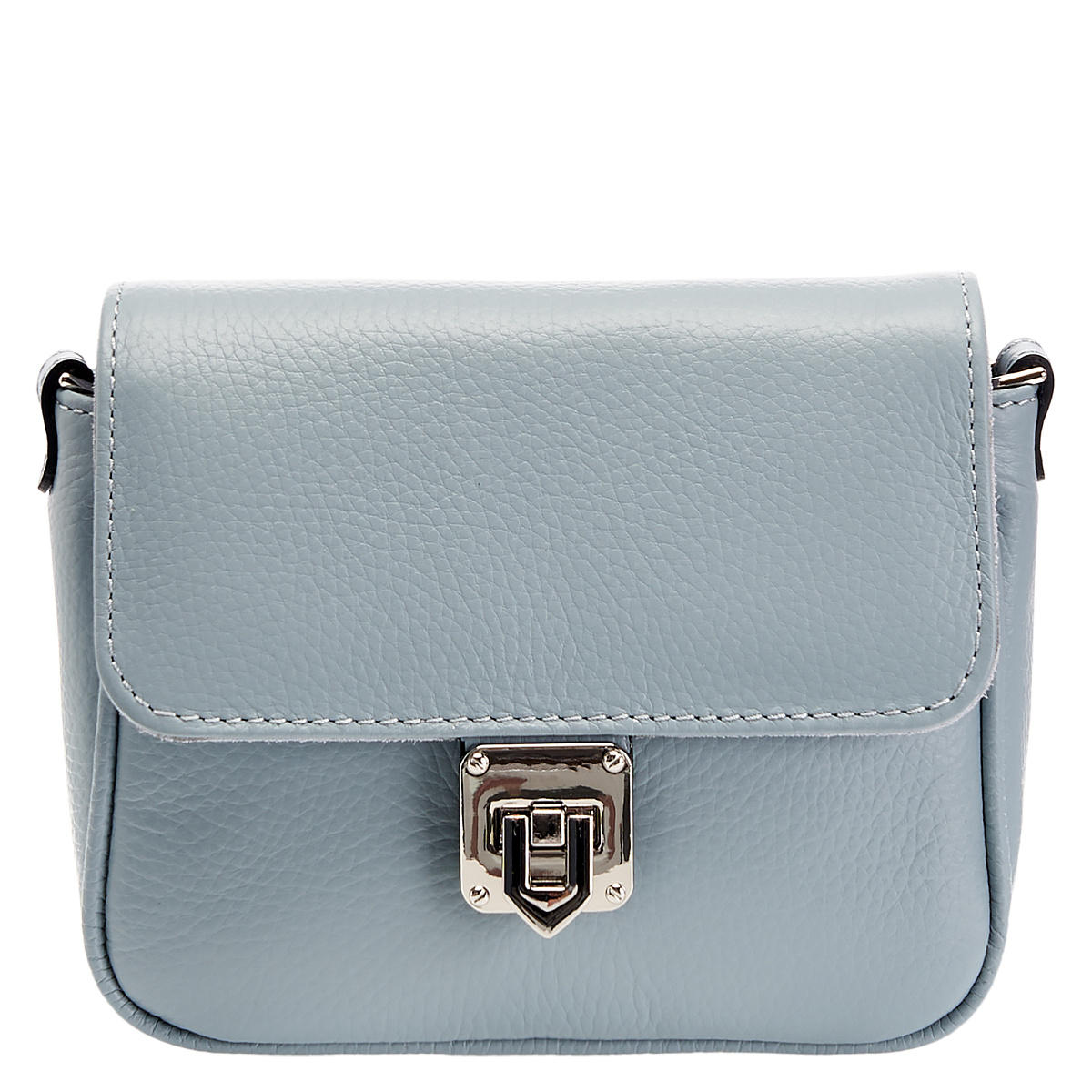 Женская сумка Dr. Koffer из натуральной кожи голубая