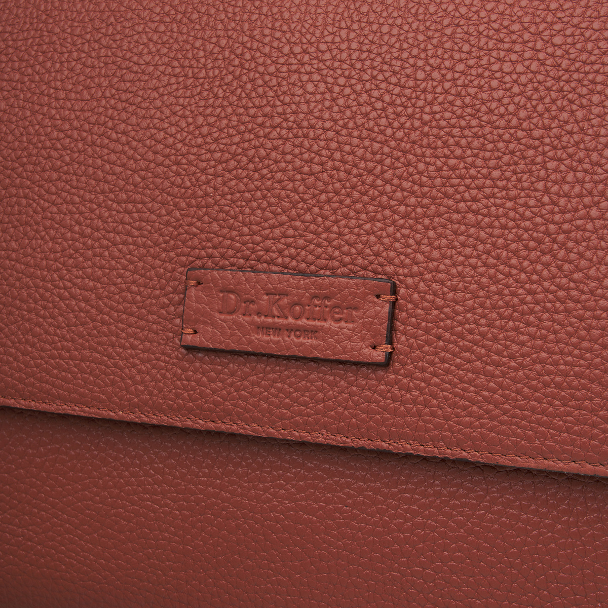 Женская сумка  Dr. Koffer из натуральной кожи оранжевая
