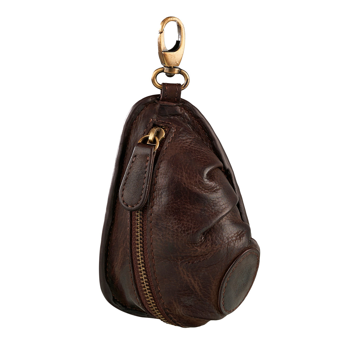 Ключница Dr.Koffer из натуральной кожи светло-коричневая