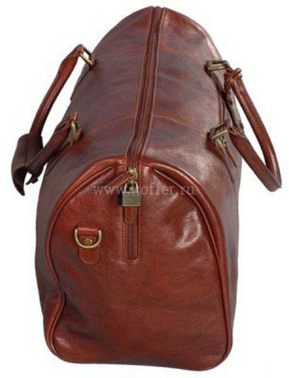 Коричневая дорожная сумка среднего размера Dr.Koffer B242081-02-05