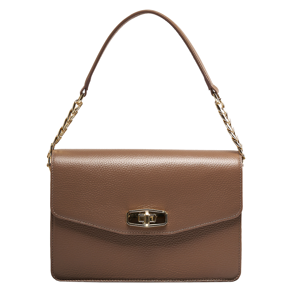 Женская сумка  Dr. Koffer из натуральной кожи бежевая