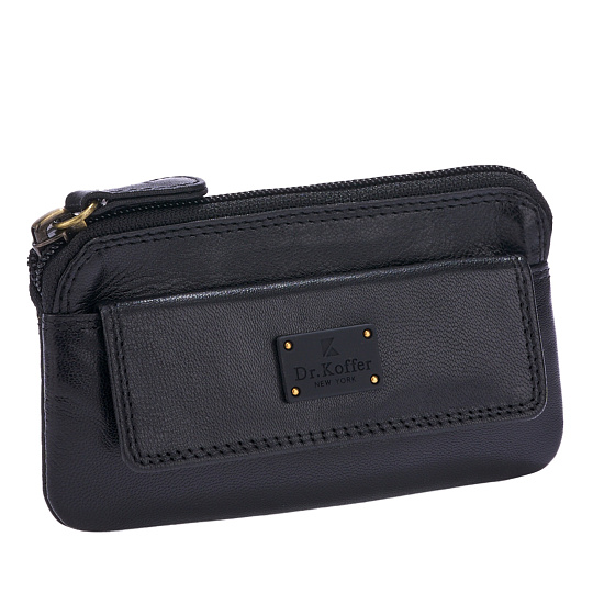 Ключница Dr.Koffer из натуральной кожи черная