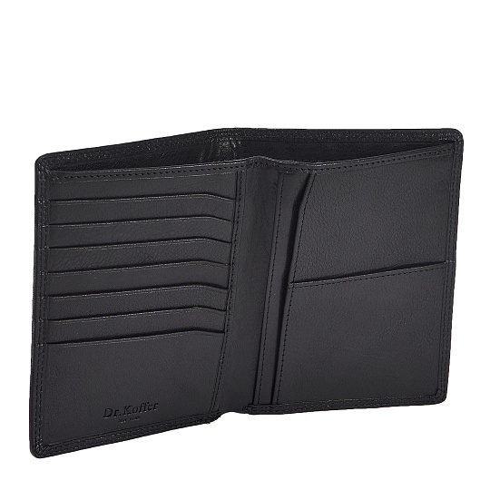 Портмоне Dr.Koffer из натуральной кожи черное