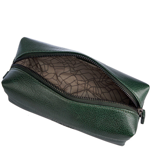 Несессер Dr.Koffer из натуральной кожи зеленый