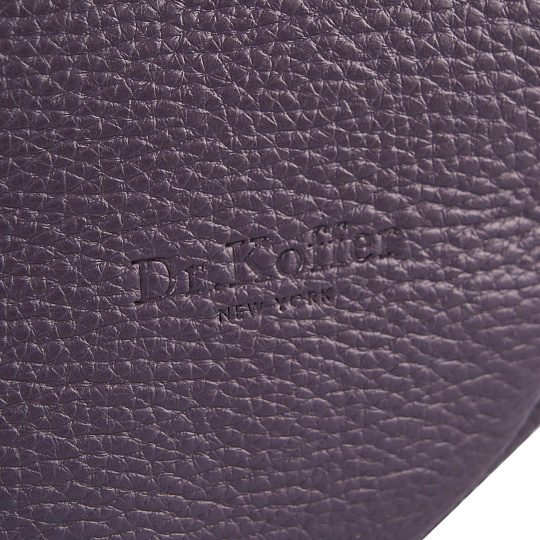 Женская сумка Dr. Koffer из натуральной кожи фиолетовая