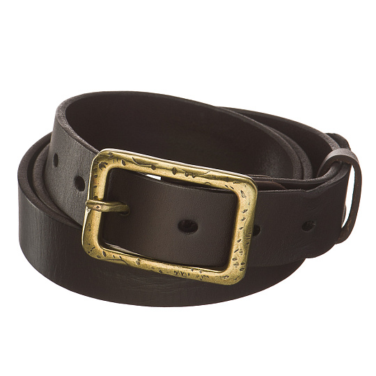 Ремень Dr. Koffer из натуральной кожи коричневый