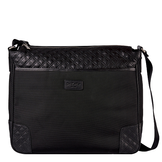 Сумка через плечо Dr.Koffer из натуральной кожи черная