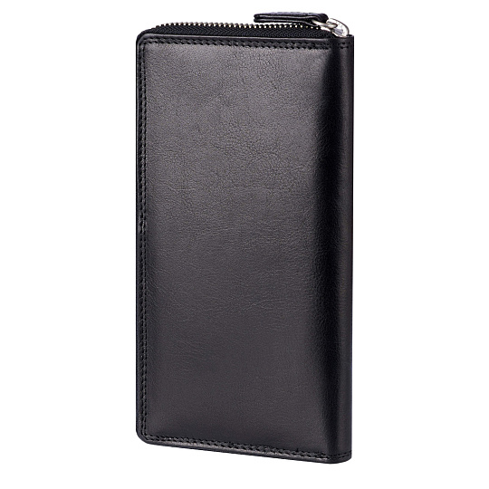 Портмоне Dr.Koffer из натуральной кожи черное