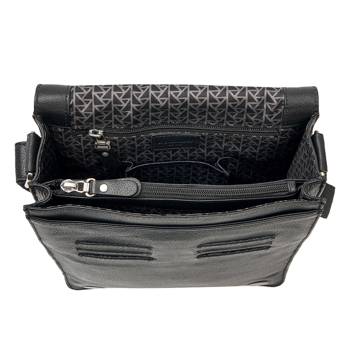 Сумка через плечо Dr.Koffer из натуральной кожи черная