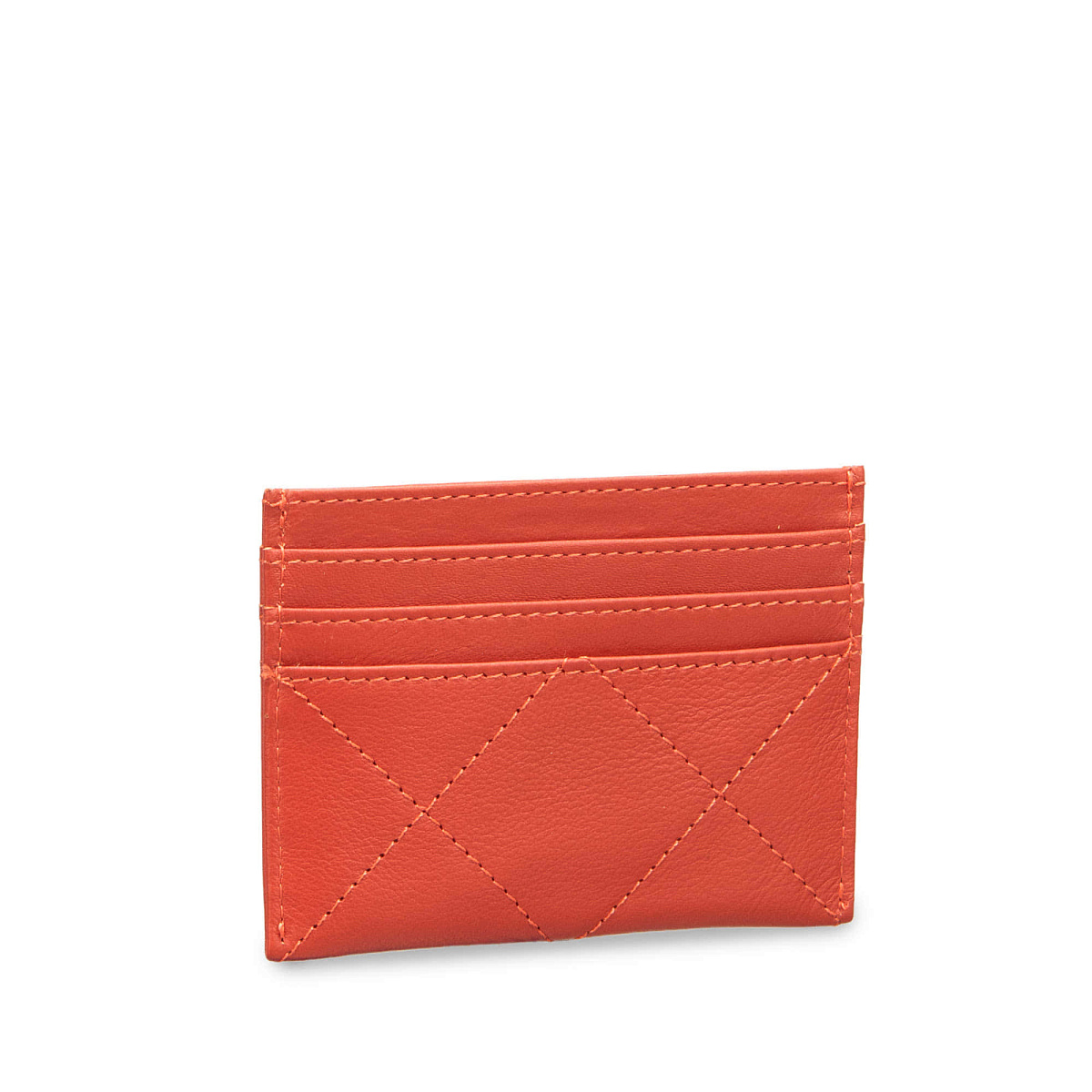 Кредитница Dr.Koffer из натуральной кожи оранжевая