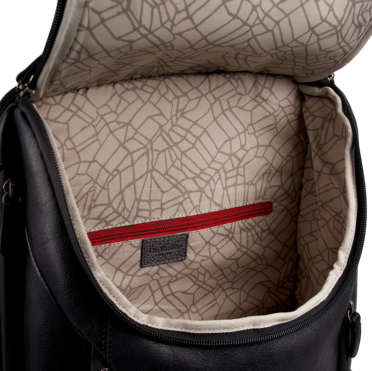 Рюкзак Dr.Koffer из натуральной кожи черный