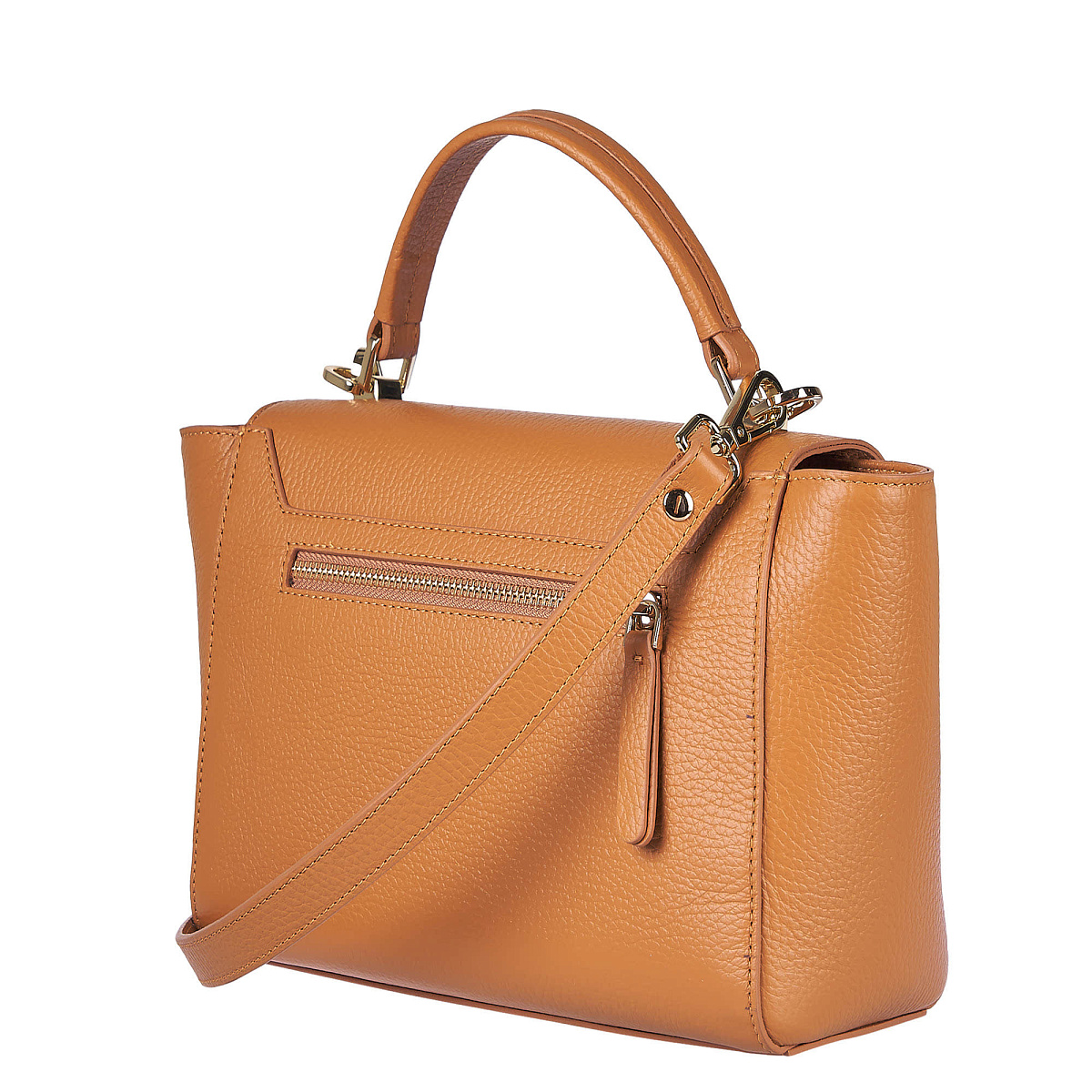 Женская сумка  Dr. Koffer из натуральной кожи коричневая