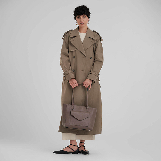 Женская сумка Dr. Koffer из натуральной кожи розовая