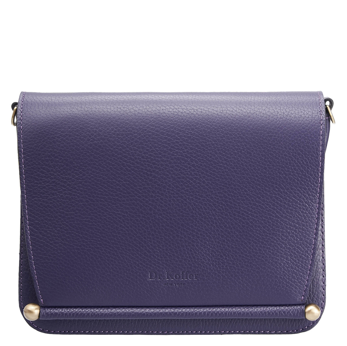 Женская сумка Dr. Koffer из натуральной кожи фиолетовая