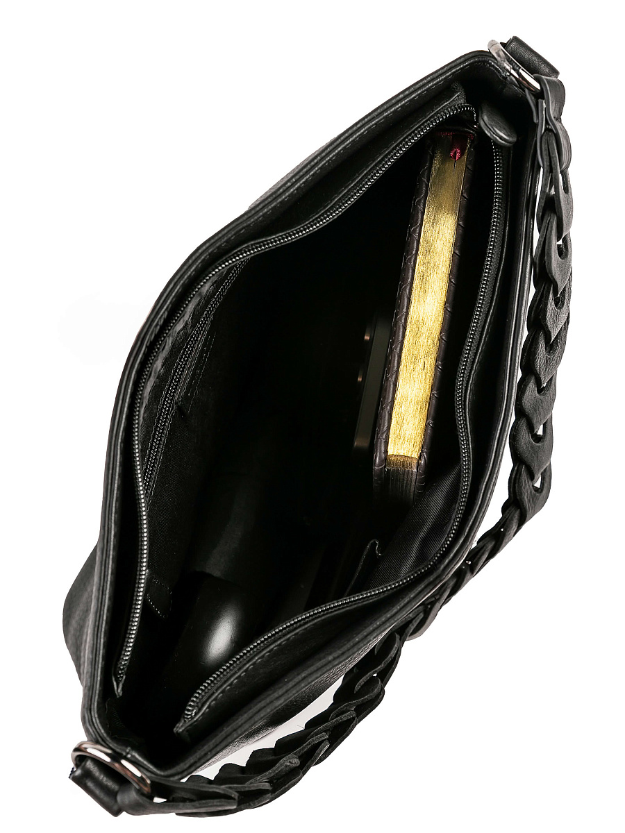 Женская сумка Dr.Koffer из натуральной кожи чёрная