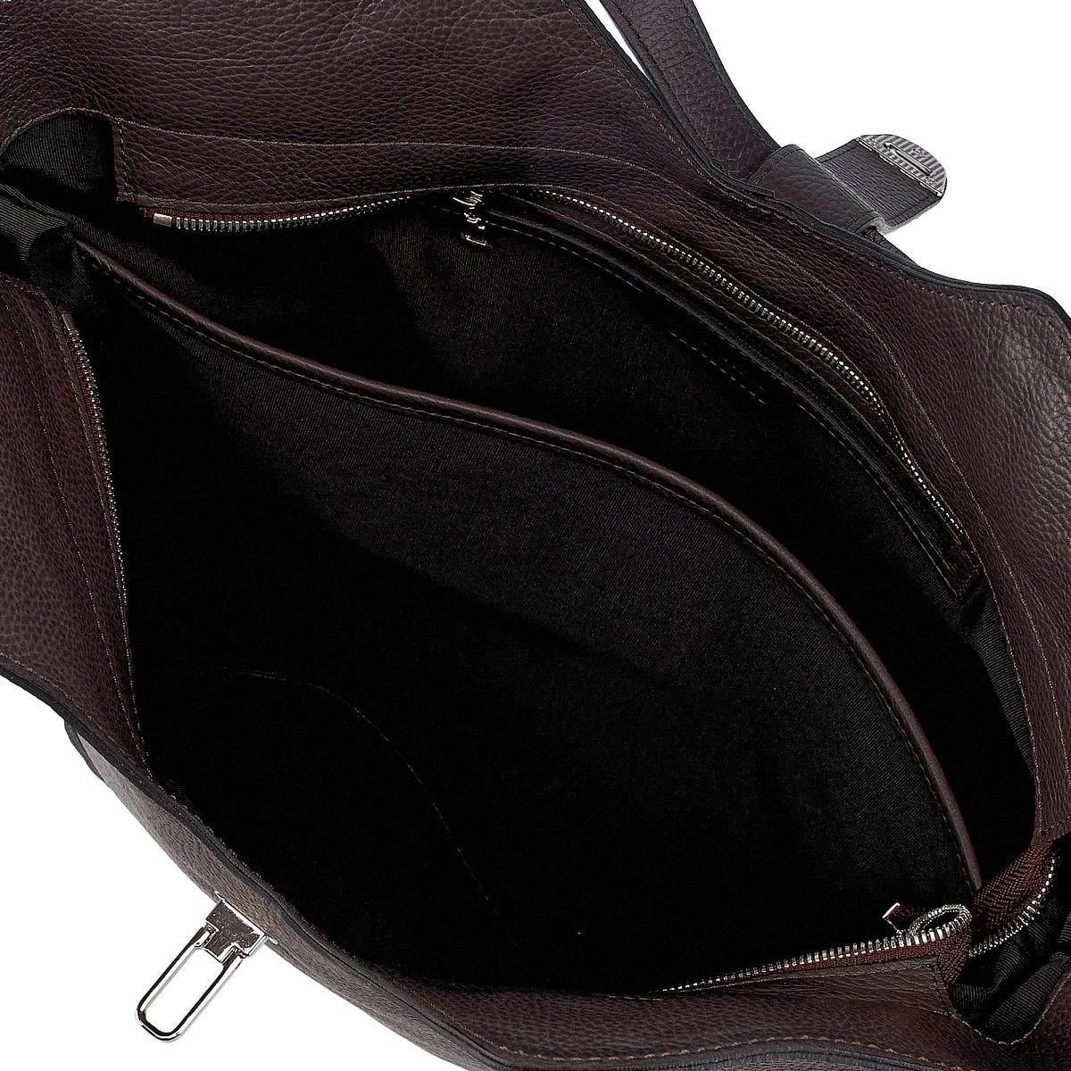 Женская сумка Dr. Koffer из натуральной кожи серая