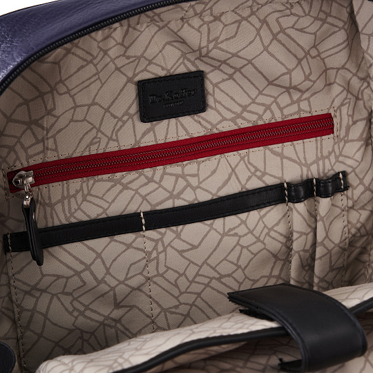 Рюкзак Dr.Koffer из натуральной кожи синий