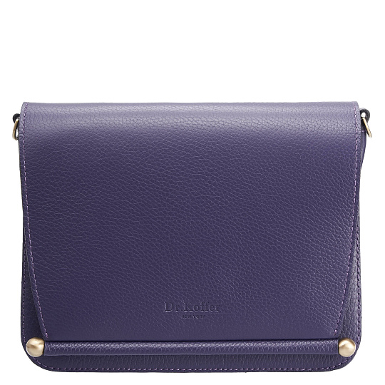 Женская сумка Dr. Koffer из натуральной кожи фиолетовая
