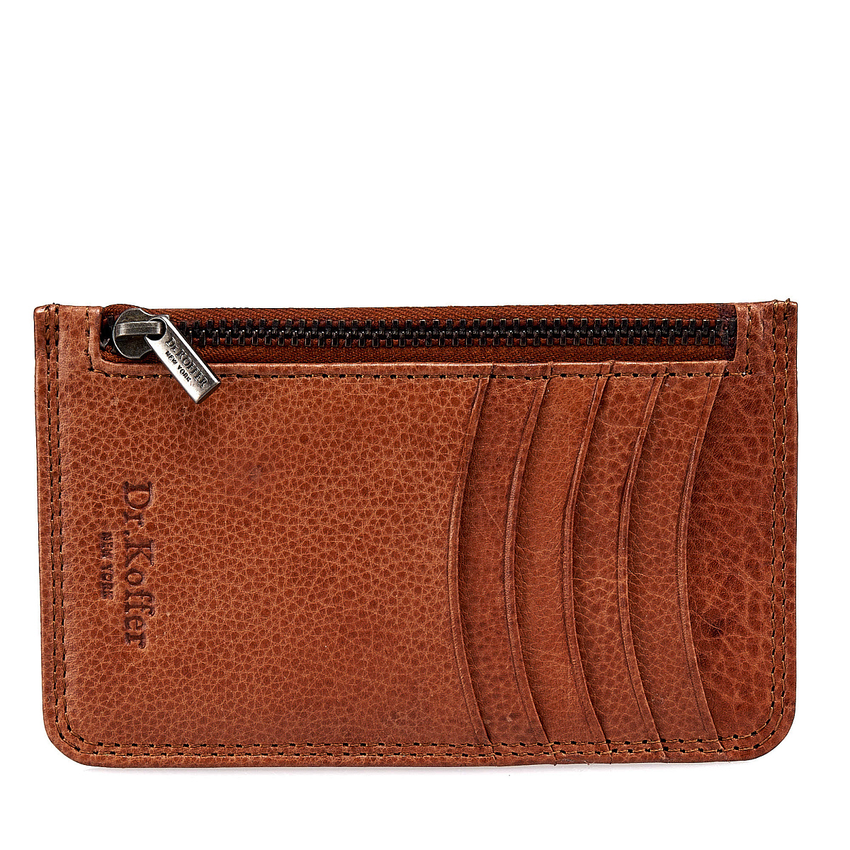 Кредитница Dr.Koffer из натуральной кожи коричневая