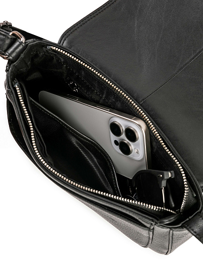 Женская сумка Dr.Koffer из натуральной кожи чёрная