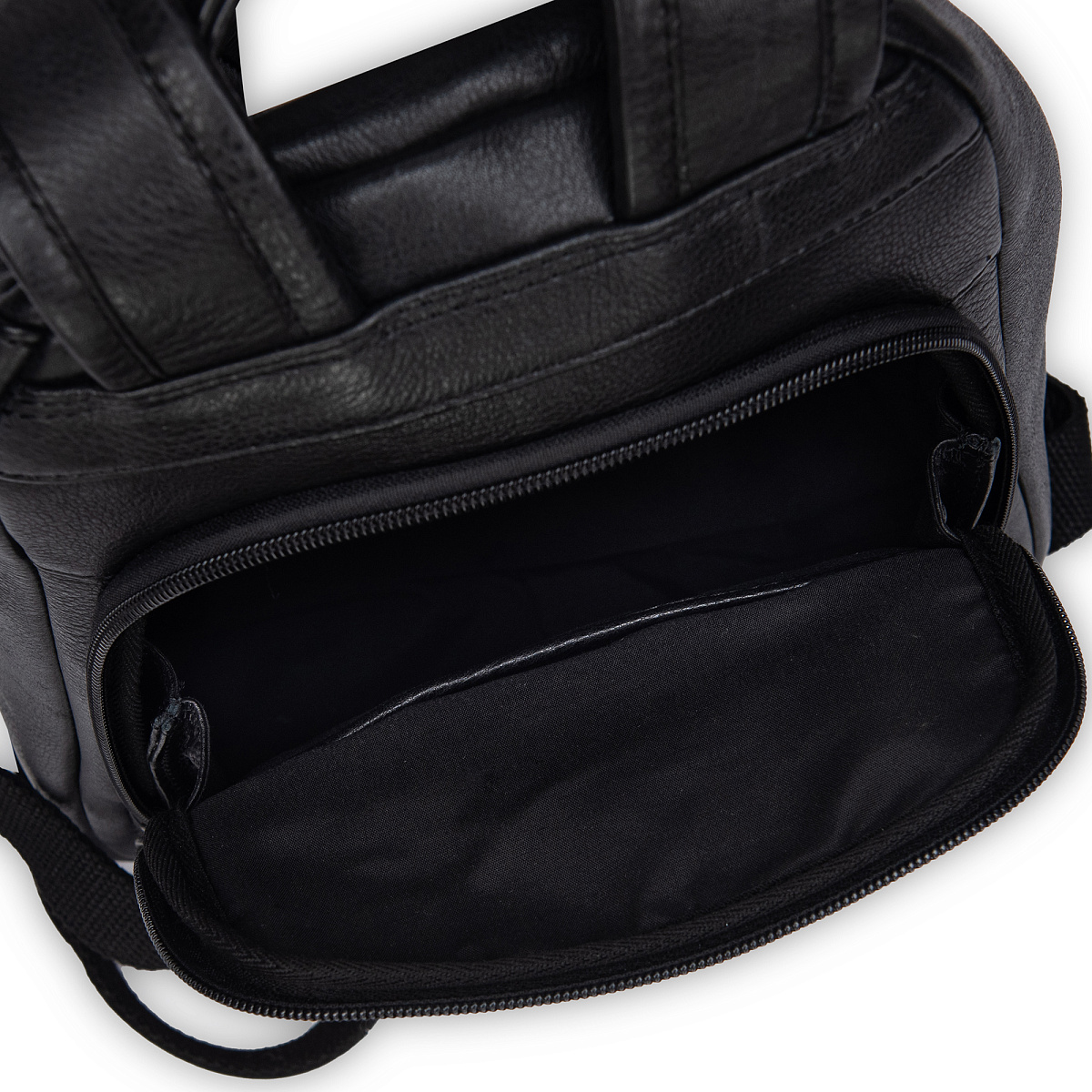 Рюкзак Dr.Koffer из натуральной кожи черный