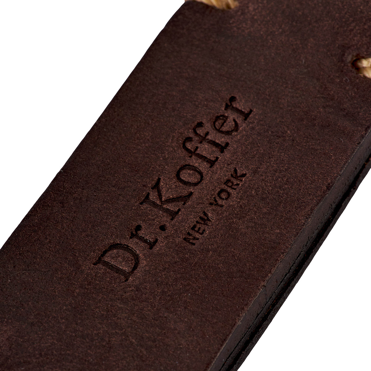 Брелок Dr. Koffer из натуральной кожи коричневый