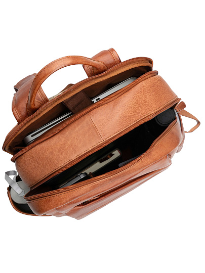 Рюкзак Dr. Koffer из натуральной кожи светло-коричневый