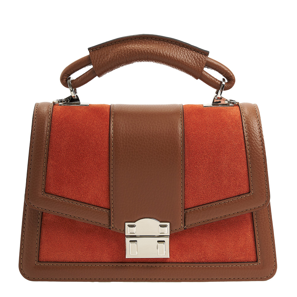 Женская сумка Dr. Koffer из натуральной кожи коричневая