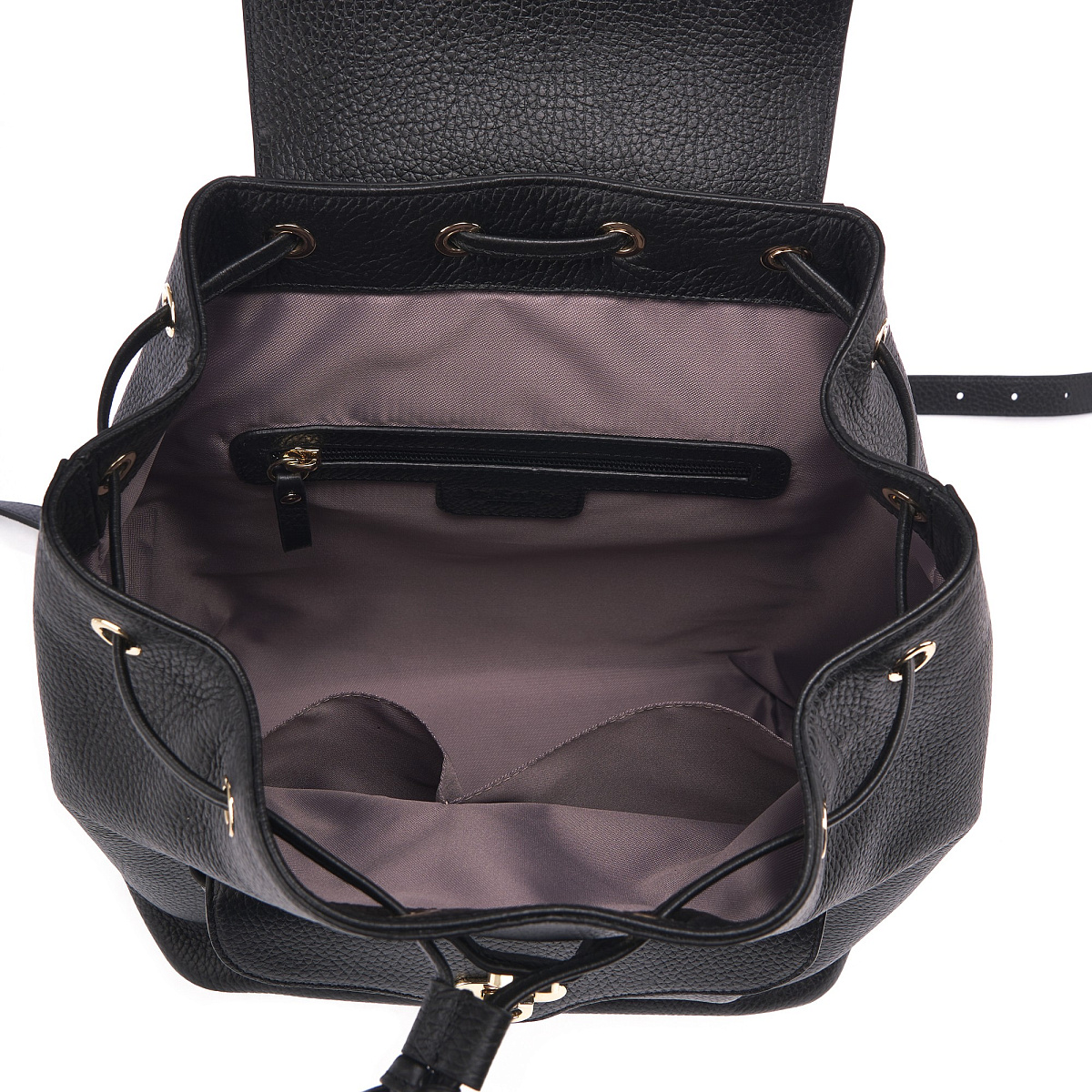 Рюкзак Dr. Koffer из натуральной кожи черный