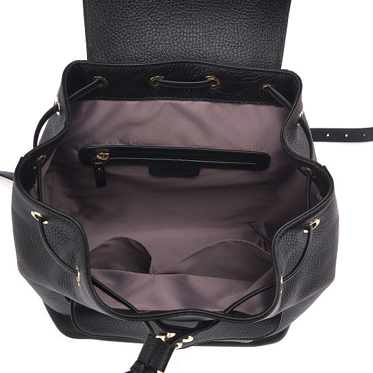 Рюкзак Dr. Koffer из натуральной кожи черный