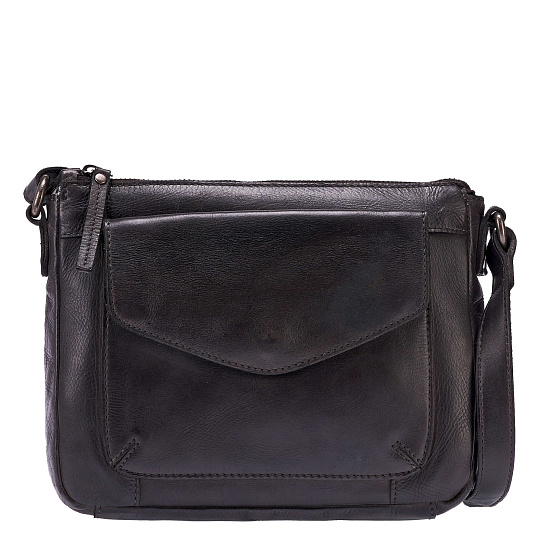 Сумка через плечо Dr.Koffer из натуральной кожи серая