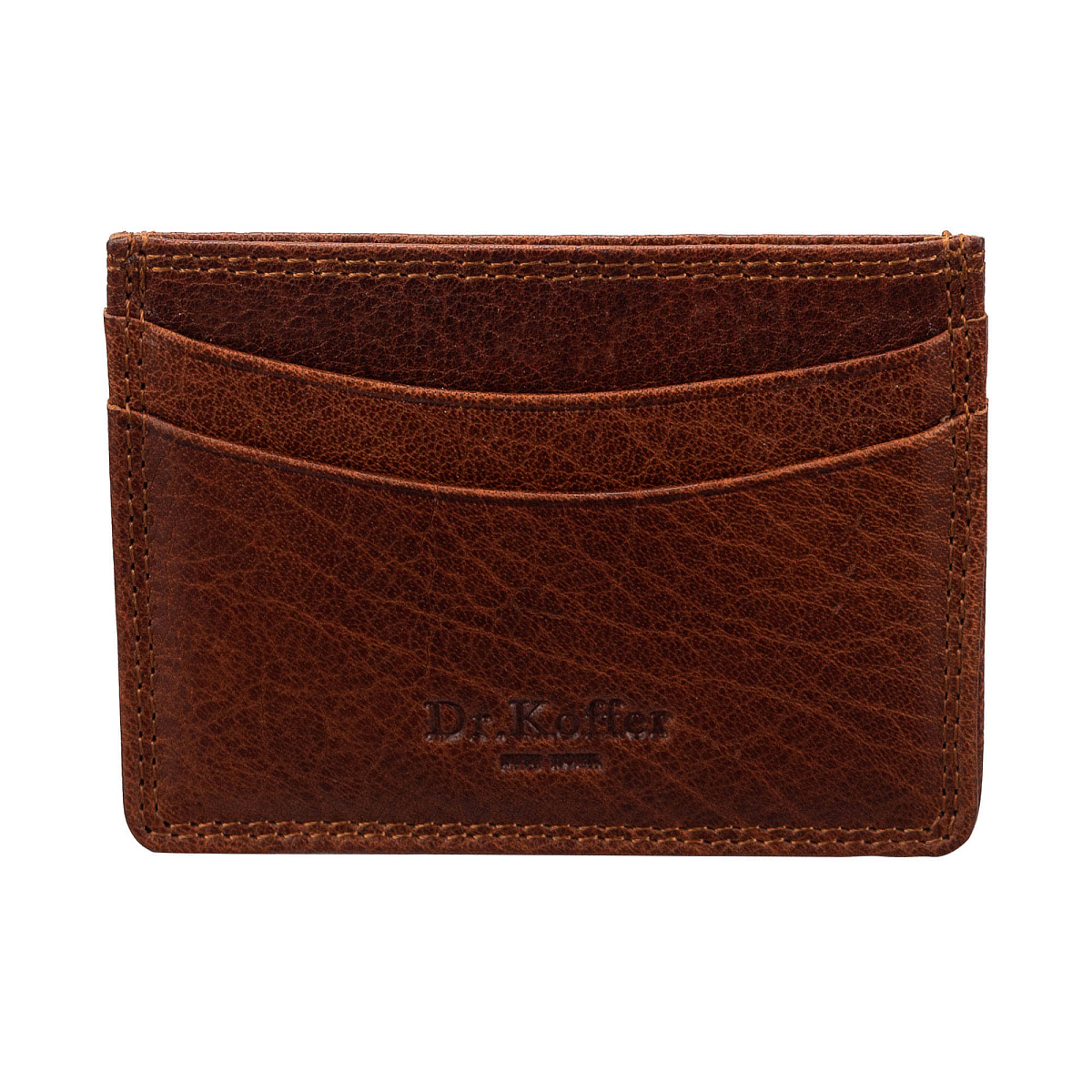 Кредитница Dr.Koffer из натуральной кожи коричневая