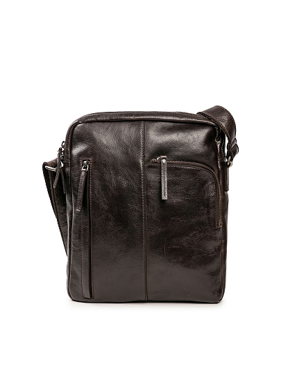 Сумка через плечо Dr.Koffer из натуральной кожи коричневая