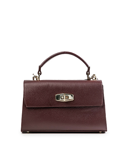 Женская сумка Dr.Koffer из натуральной кожи бордовая