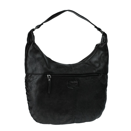 Сумка через плечо Dr.Koffer из натуральной кожи черная