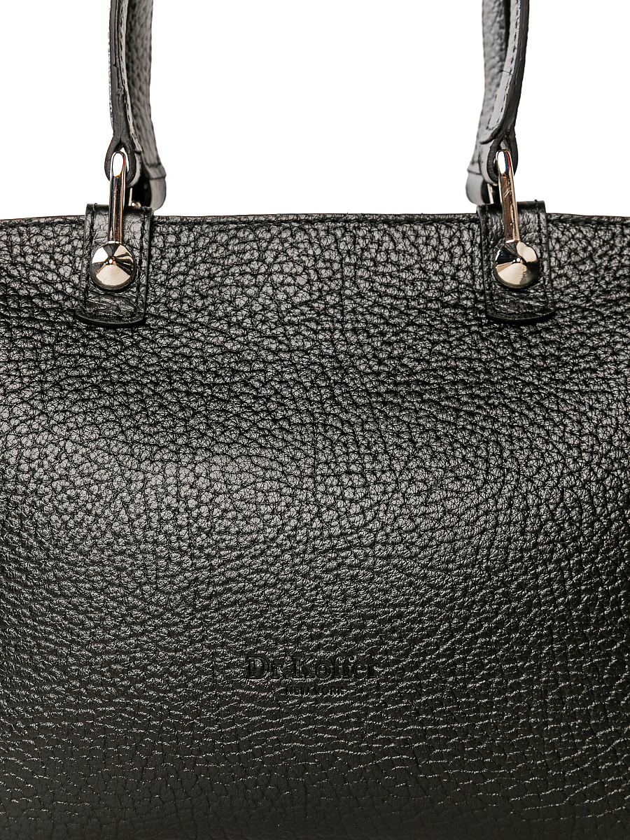 Женская сумка Dr. Koffer из натуральной кожи черная