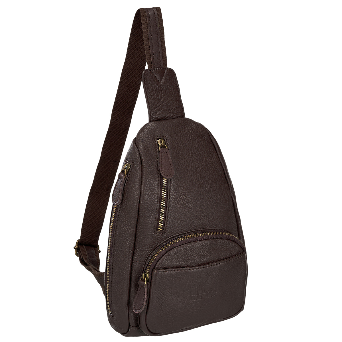 Рюкзак Dr.Koffer из натуральной кожи темно-коричневый