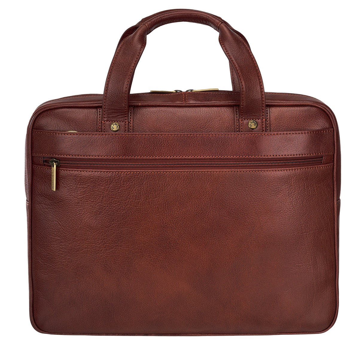 Деловая сумка Dr.Koffer из натуральной кожи коричневая