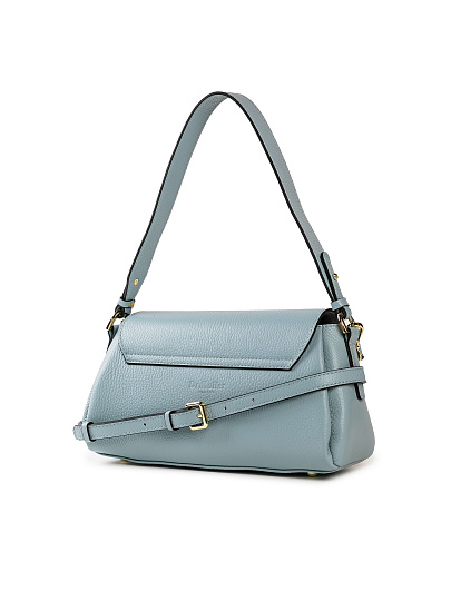 Женская сумка Dr. Koffer из натуральной кожи голубая