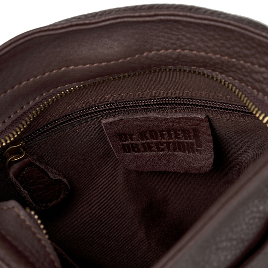 Сумка через плечо Dr.Koffer из натуральной кожи коричневая